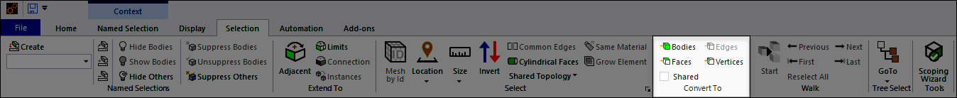 2.2.5. Selection Tab
