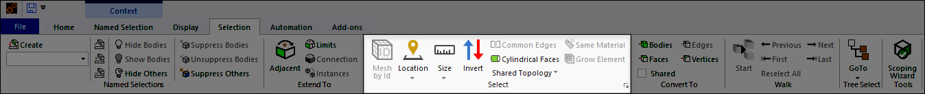 2.2.5. Selection Tab