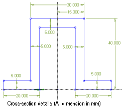 Cross Section Details for Both Beams