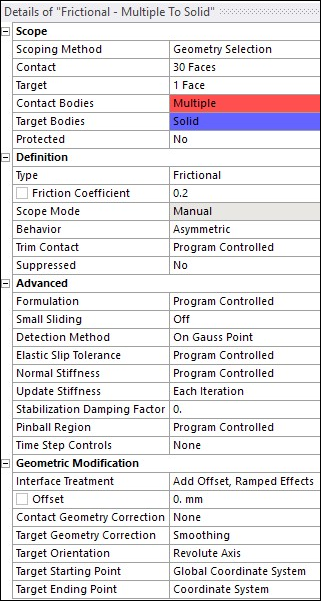 Details of Rigid-Flexible Contact Pair between Rigid Shaft and Rubber Boot