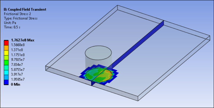 Frictional Stress After Load Step 2