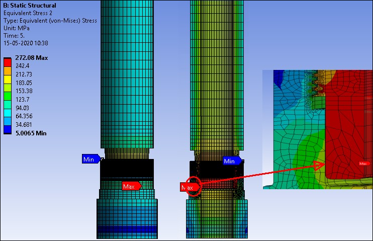 Equivalent Stress After MAP2DTO3D