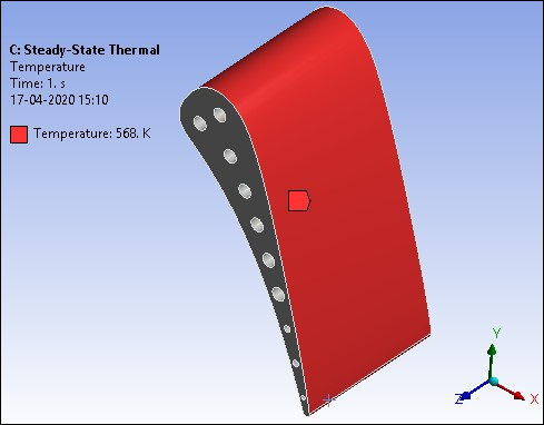 Exterior Surface Temperature of the Solid