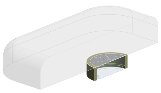 3D Model of the Condenser MEMS Microphone with One Symmetry Plane