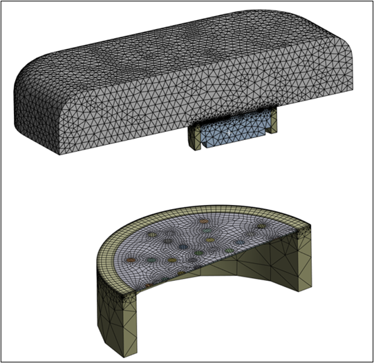 Mesh of the Condenser MEMS Microphone