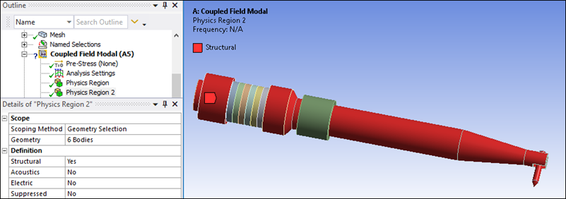 Physics Regions Setup