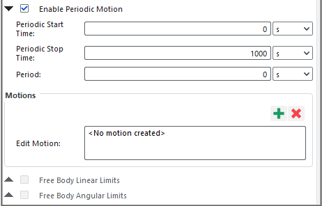 选中Enable Periodic Motion的Motion Frame