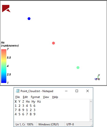 在3D View窗口中正在可视化的点云