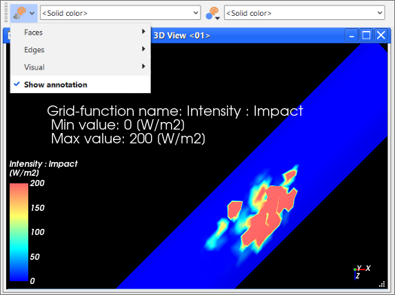 Show Annotation为几何结构提供了默认的文本叠加
