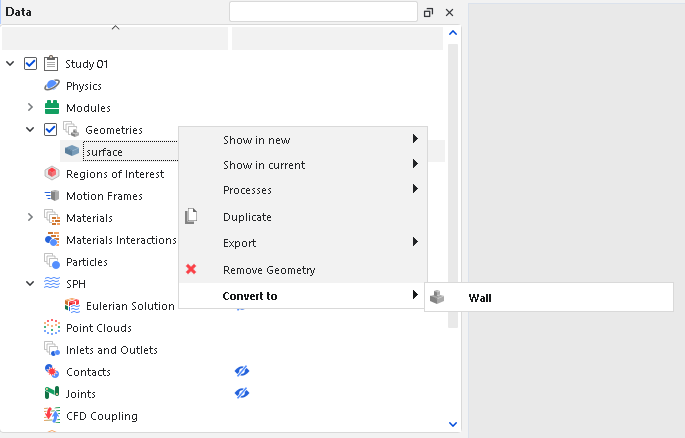 将Surface转换为Wall。