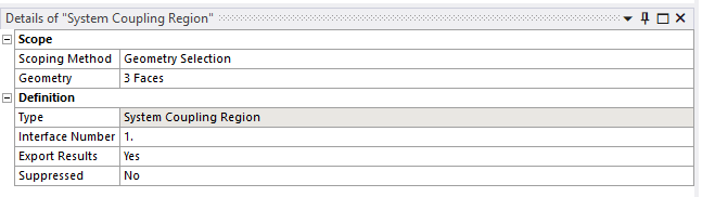 系统耦合区域详细信息