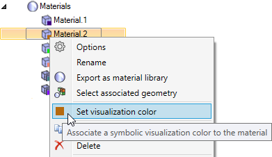 Applying a Visualization Color to a Material