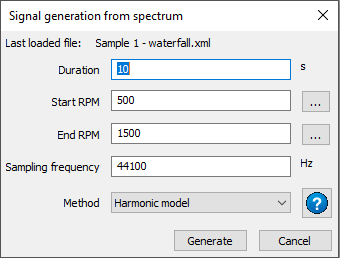 Generating Harmonics from Waterfall