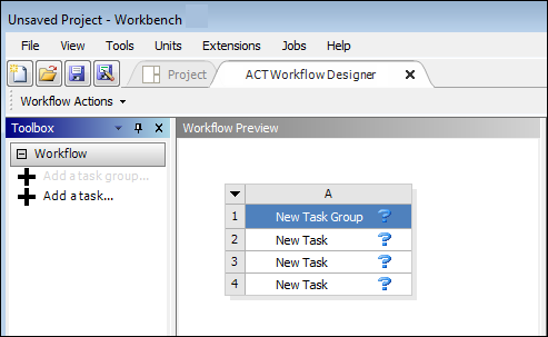 ACT Workflow Designer