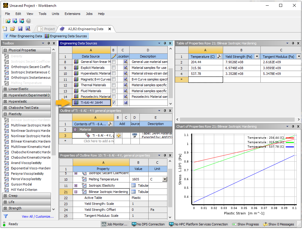 6.4. Using JAHM Temperature-Dependent Material Data in AM Simulation