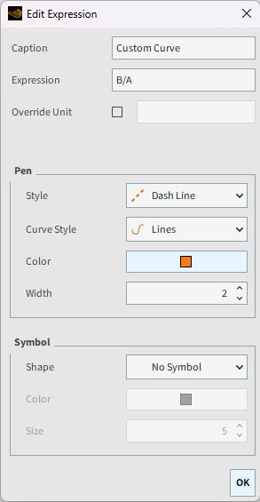 Edit Expression dialog