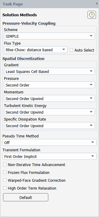 51.12. Solution Methods Task Page