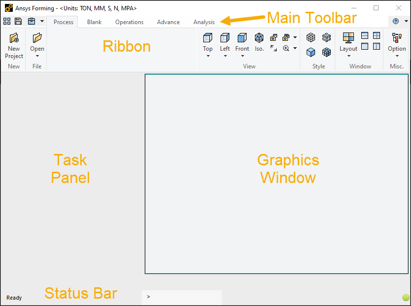 Regions of the User Interface