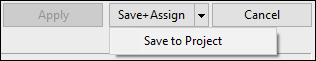 Material Editor Save+Assign and Save to Project