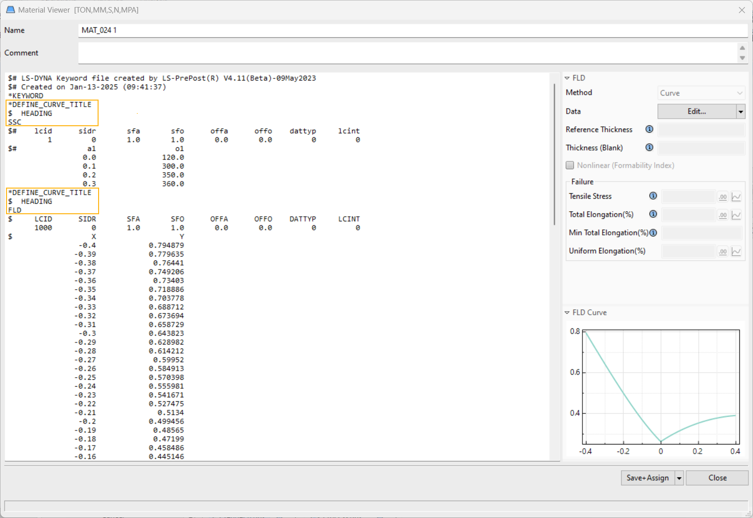 Material Viewer for an Unsupported Material Model