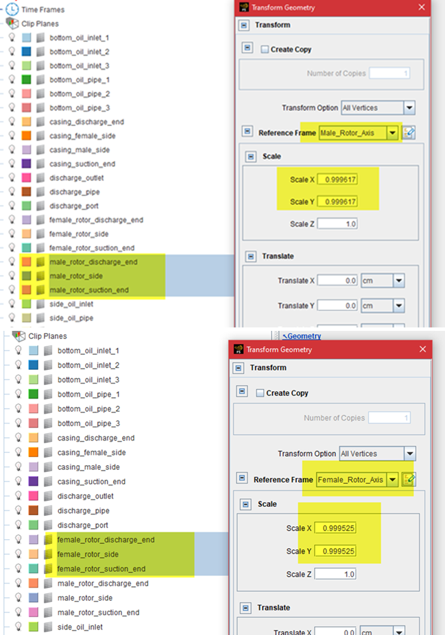 Shrinking the rotors' X and Y scales