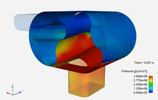 Simulation of a Roots blower compressor in Ansys Forte