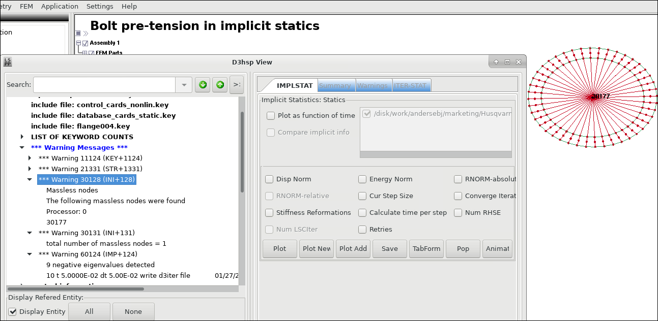 The D3hsp view-tool in LS-PrePost