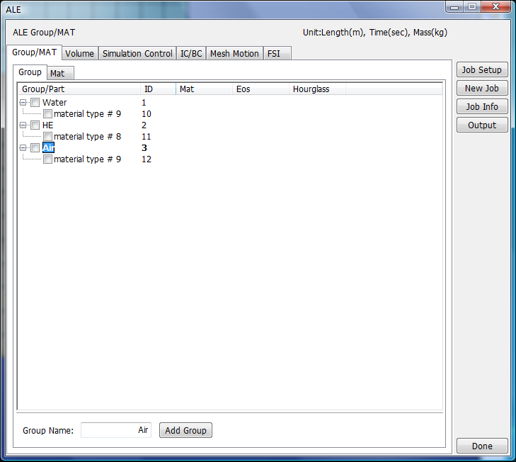 After adding group and part