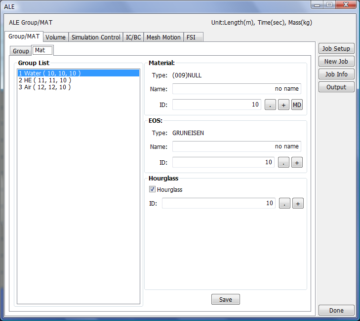 After define mat for groups