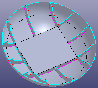 After Stitching Using Non-Manifold Mode (Pink Colored Edges are Mon-Manifold EdgeS)