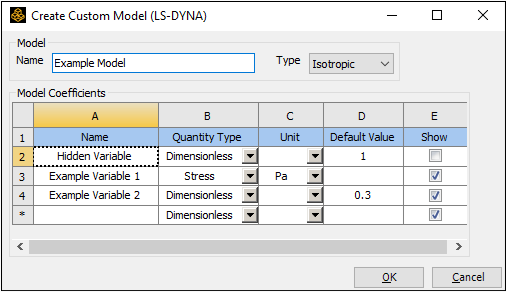 13.15.6. Defining User Defined Material Models