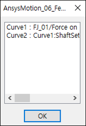 Selecting the curves for analysis in Ansys Sound: Analysis and Specification