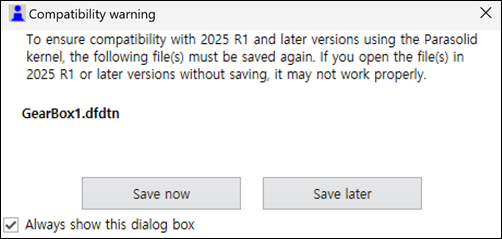 Compatibility warning in 2024 R2 SP3