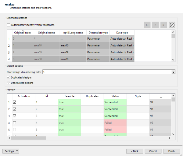 Design Point Import Wizard