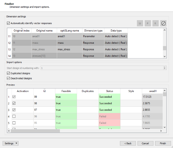 Design Point Import Wizard