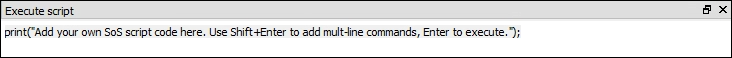 Execute Script Window
