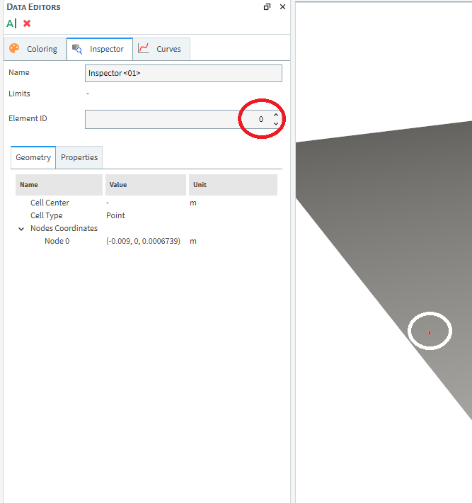 Inspector and initial simulation.