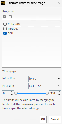Calculate limits for time range dialog