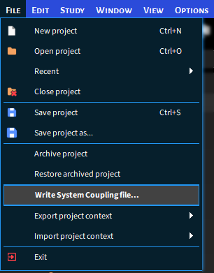 Write System Coupling File FreeFlow