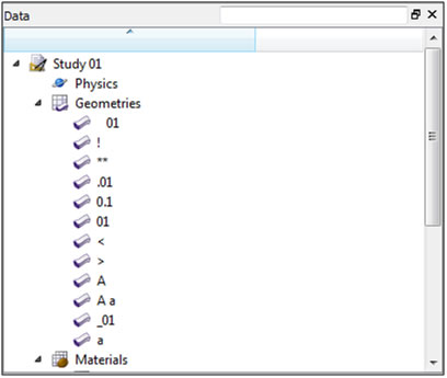 Example sort order in FreeFlow