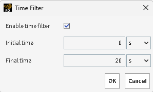 Time Filter dialog