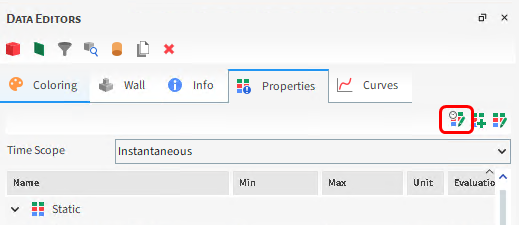 Add and edit time statistics properties button location