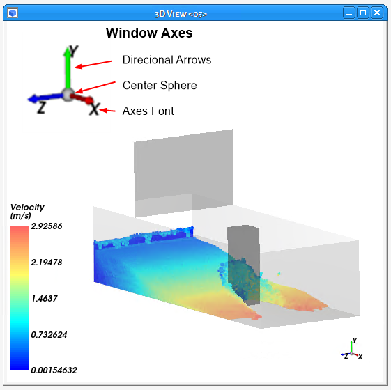 Window Axes options that can be changed