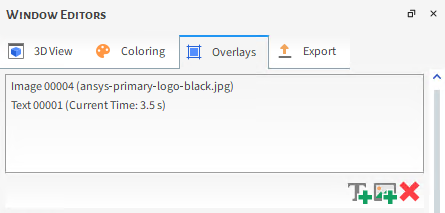 Overlay options for 3D View windows on the Window Editors panel