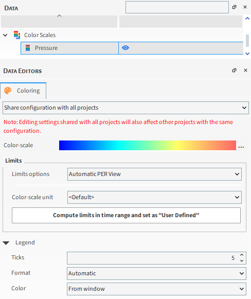 Color Scales Parameters