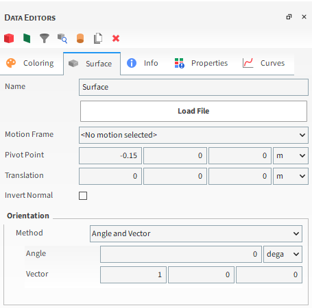 Options Available for Geometries Imported as Surfaces