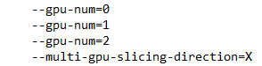 GPUs IDs shown in the simulation log file