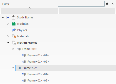 After Frame <01> is duplicated, Frame <02> appears with two child Frames