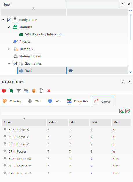 Results in Walls Curves when the SPH Boundary Interaction Statistics Module is Enabled
