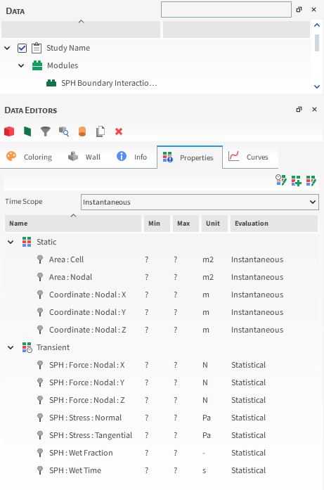 Results in Walls Properties when the SPH Boundary Interaction Statistics Module is Enabled